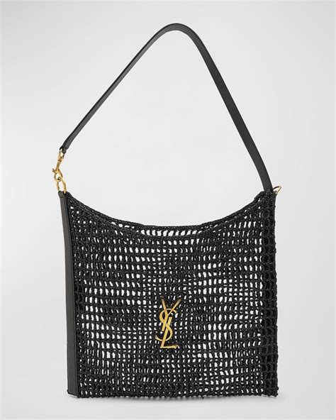 pochette ysl rafia|saint laurent raffia tote.